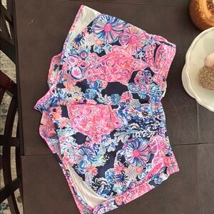 Lilly Pulitzer Pink and Blue Athletic Shorts